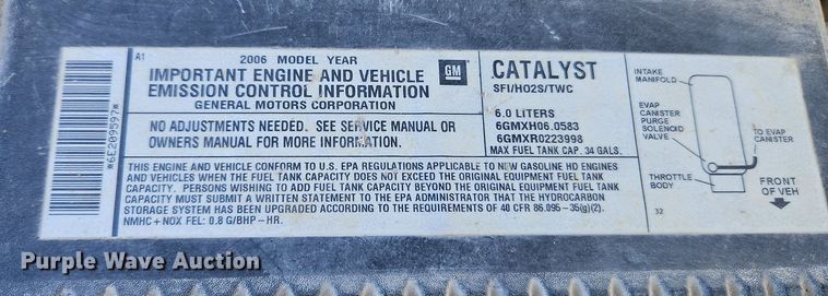 image for item LM9224 2006 Chevrolet Silverado 2500HD  Ext. Cab pickup truck