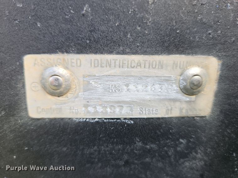 image for item LM9266 1993  Shop built equipment trailer