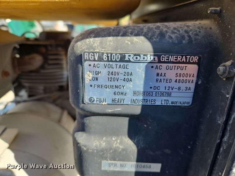 image for item LM9272 Robin RGV6100  generator