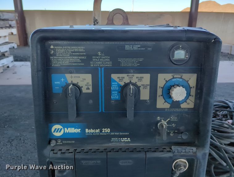 image for item LM9859 Miller Bobcat 250  welder/generator