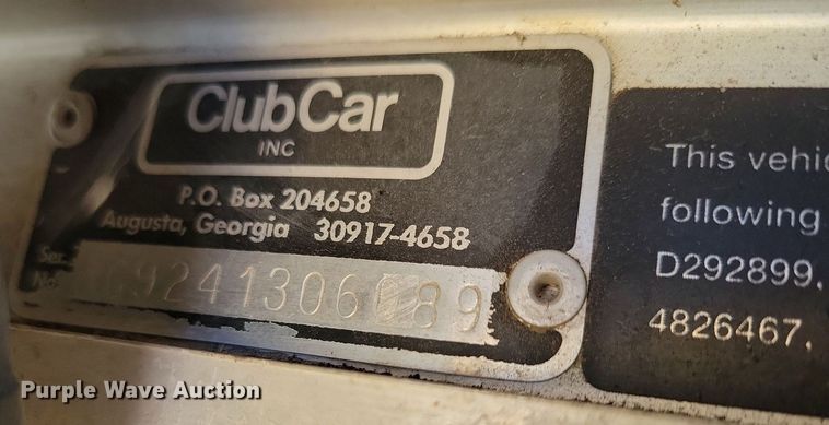 image for item LO9845 Club Car  golf cart