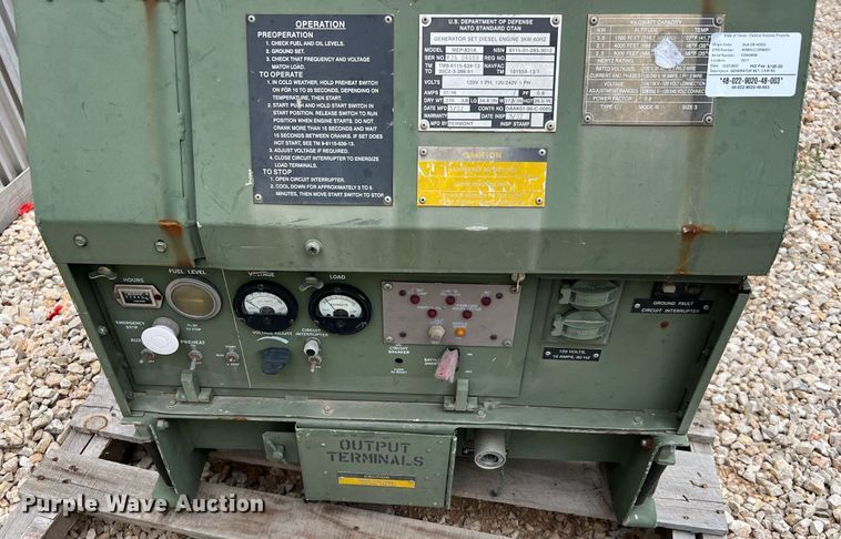 image for item LU9812 (4) MEP-831A generators