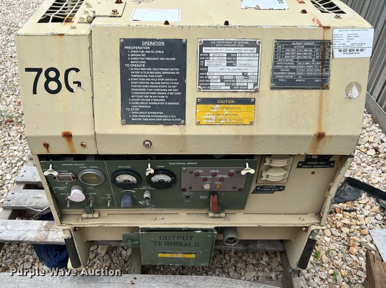 image for item LU9812 (4) MEP-831A generators