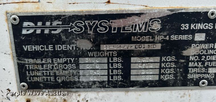 image for item LV9088 DHS Systems HP-4  DRASH trailer