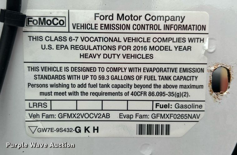 image for item LV9091 2016 Ford F650 Super Duty  box truck