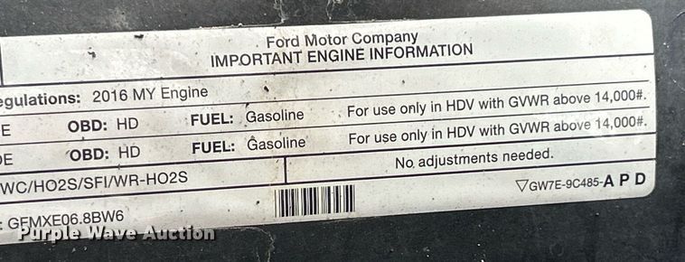 image for item LV9091 2016 Ford F650 Super Duty  box truck