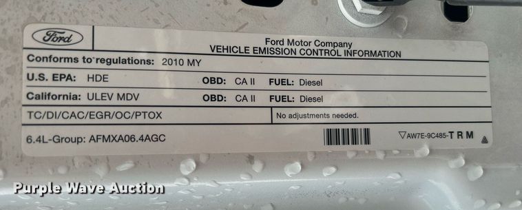 image for item LV9092 2010 Ford F350 Super Duty XL  flatbed pickup truck