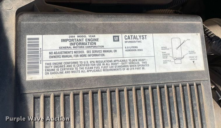 image for item LV9926 2004 Chevrolet Silverado 2500HD  utility bed pickup truck