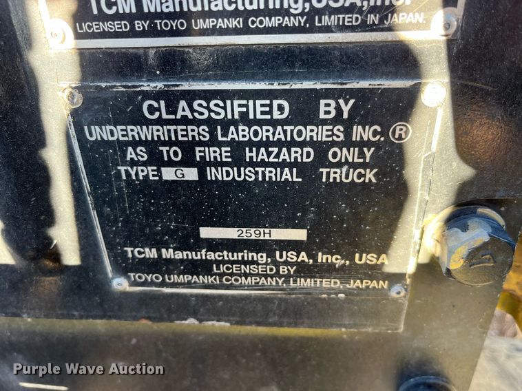 image for item MG9525 TCM FG18N17T  forklift