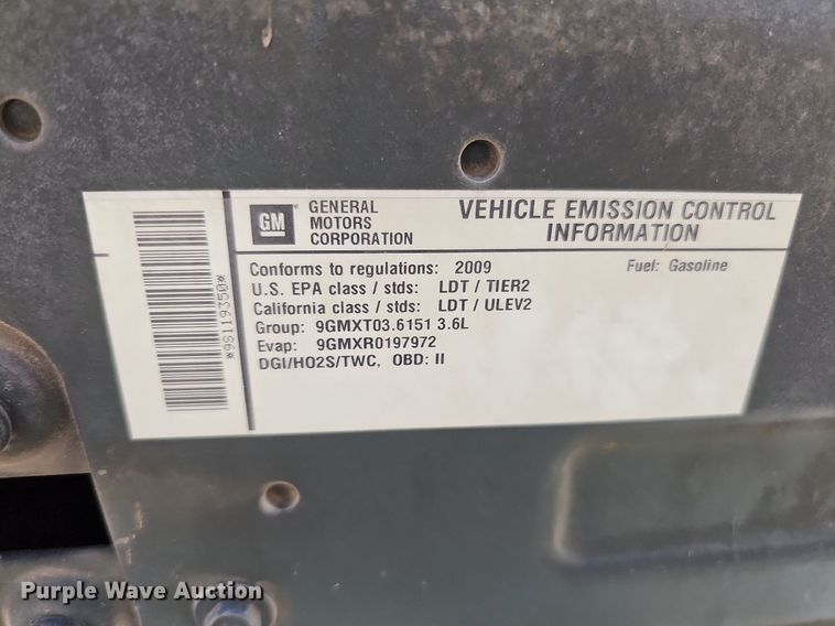 image for item MH9431 2009 Chevrolet Traverse LT  SUV