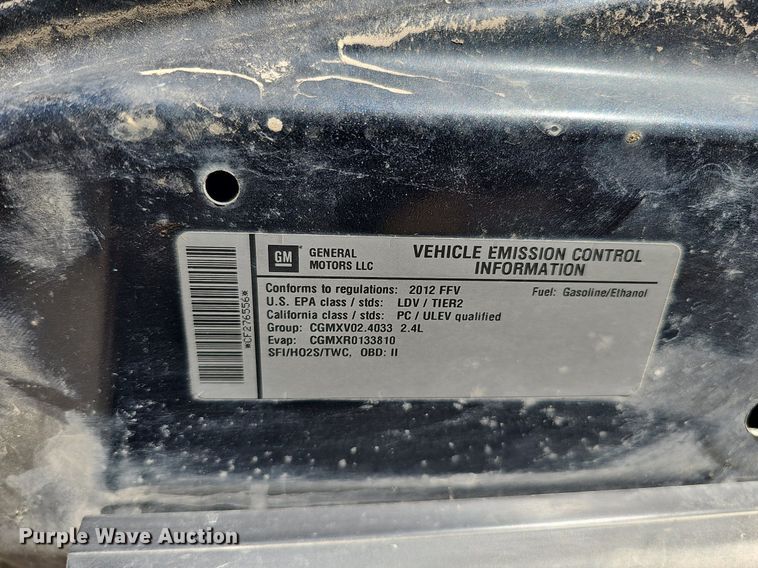 image for item MH9433 2012 Chevrolet Malibu LT