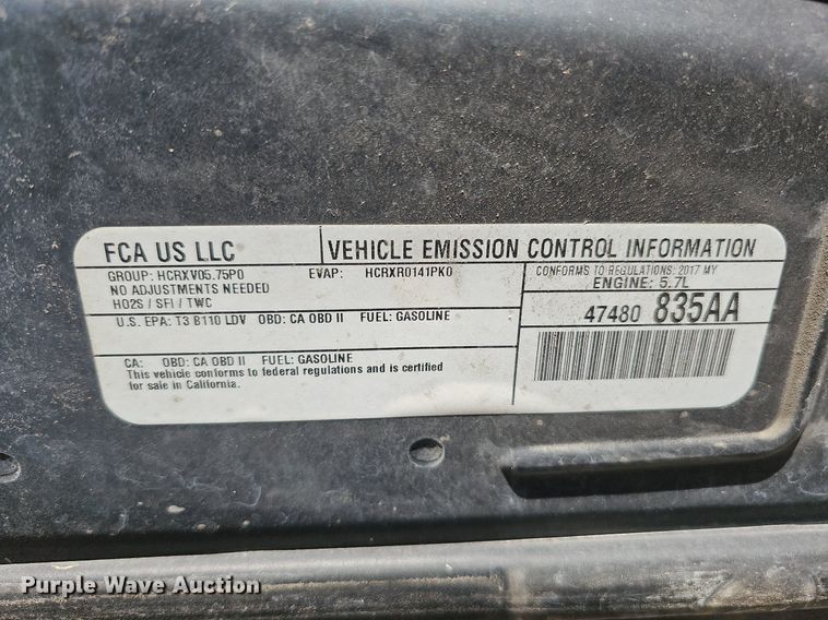 image for item MH9435 2017 Dodge Charger R/T