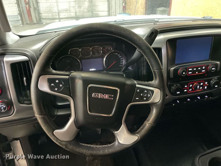 image for item MI9740 2016 GMC Sierra 3500HD  Crew Cab bale bed pickup truck