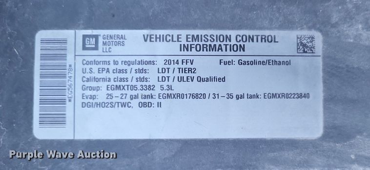 image for item MI9796 2014 GMC Sierra 1500 SLT  Crew Cab pickup truck