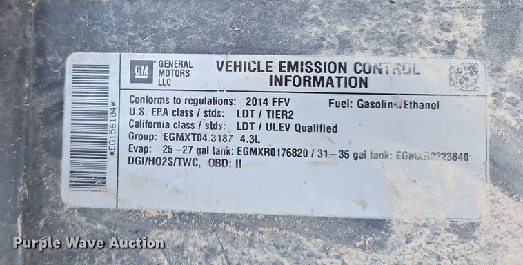 image for item MI9797 2014 Chevrolet Silverado 1500  Crew Cab pickup truck