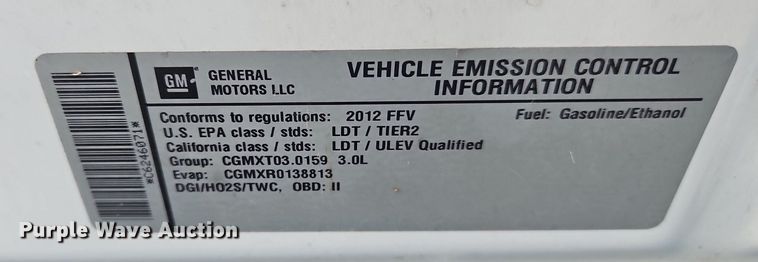 image for item MI9798 2012 GMC Terrain  SUV