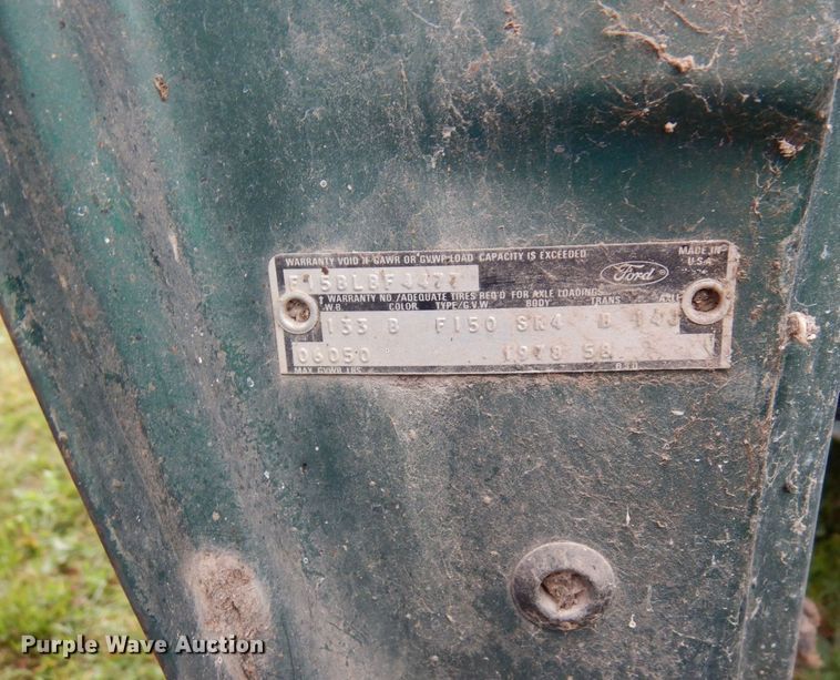 image for item MQ9470 1978 Ford F150 Ranger  pickup truck