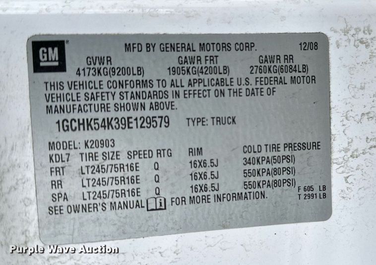 image for item MQ9483 2009 Chevrolet Silverado 2500HD  pickup truck