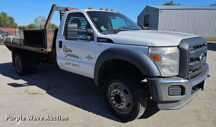 image for item MU9235 2012 Ford F550 Super Duty XL  flatbed truck