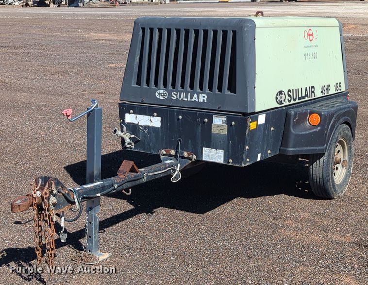 image for item MX9464 Sullair 185  air compressor