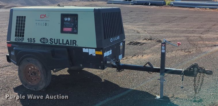 image for item MX9464 Sullair 185  air compressor