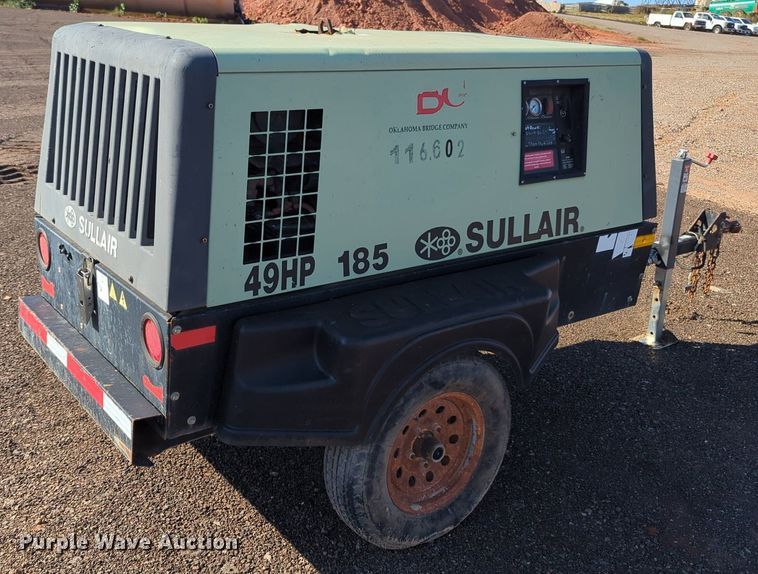 image for item MX9464 Sullair 185  air compressor
