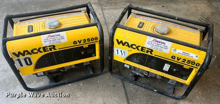 image for item NA9253 (2) Wacker GV2500 generators