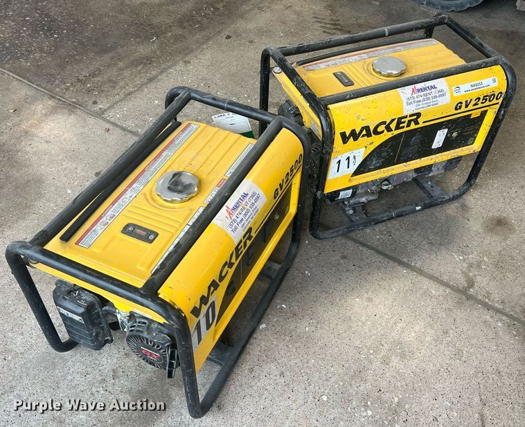 image for item NA9253 (2) Wacker GV2500 generators