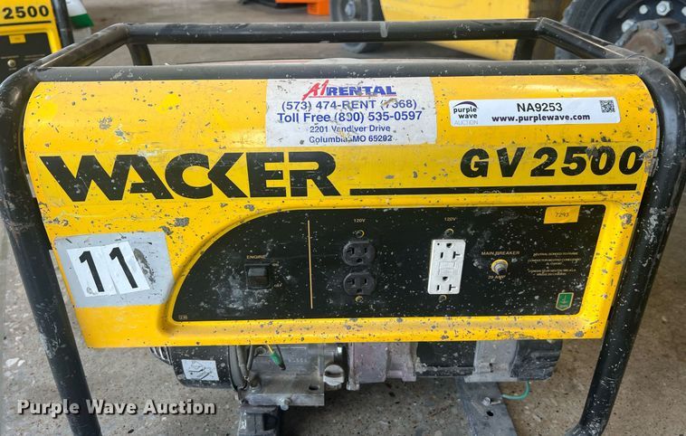 image for item NA9253 (2) Wacker GV2500 generators