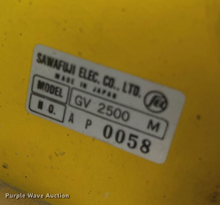 image for item NA9253 (2) Wacker GV2500 generators