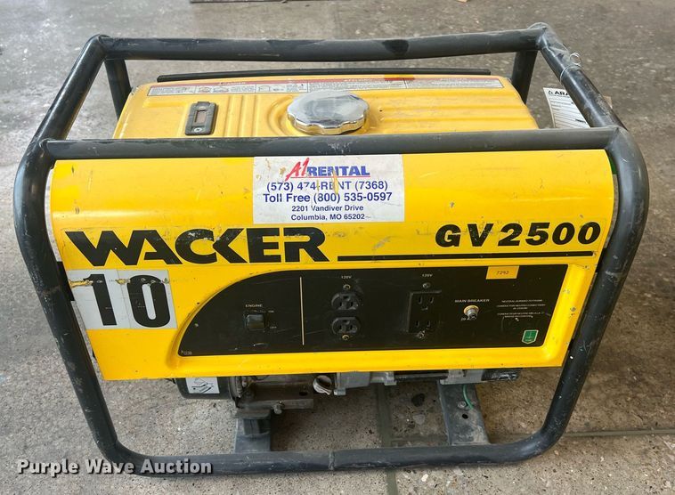 image for item NA9253 (2) Wacker GV2500 generators