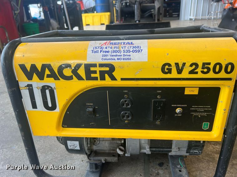 image for item NA9253 (2) Wacker GV2500 generators