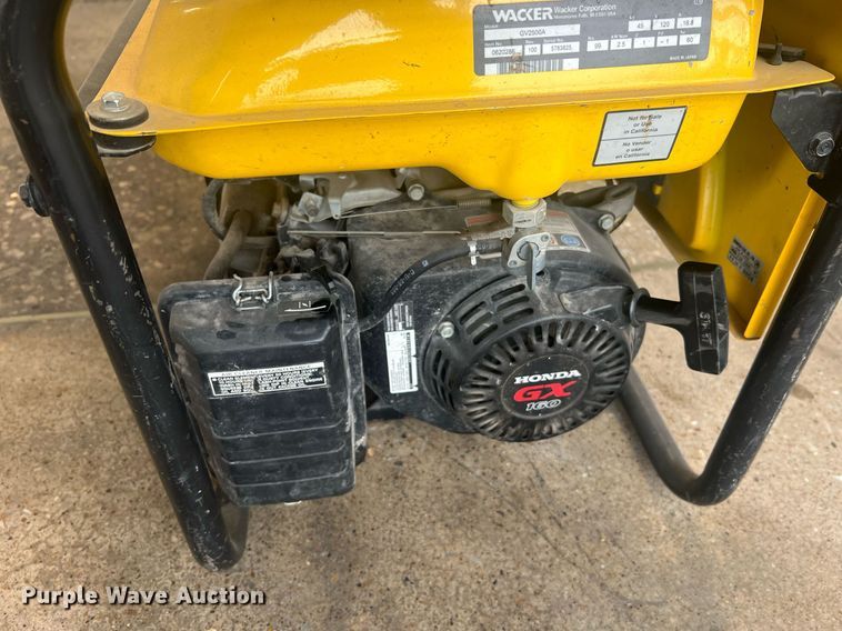 image for item NA9253 (2) Wacker GV2500 generators