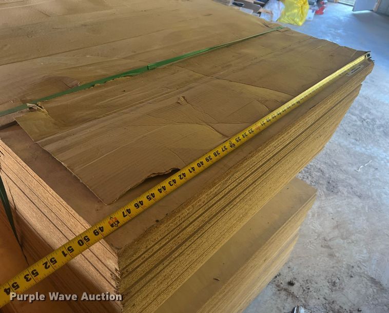 image for item NA9272 (4) bundles of veneer particle board