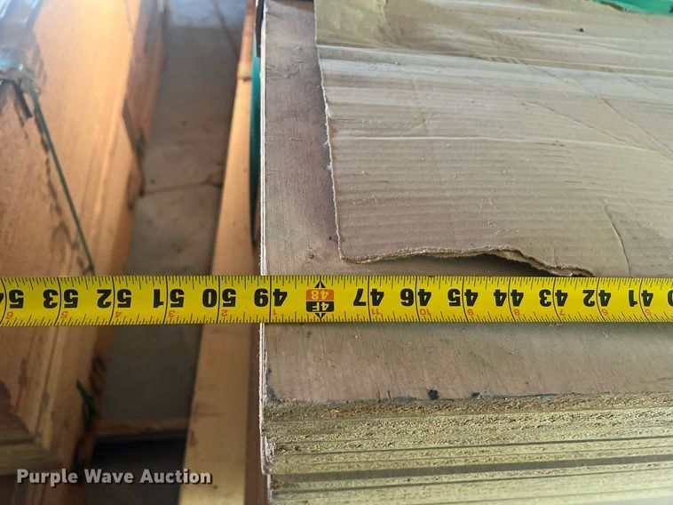 image for item NA9272 (4) bundles of veneer particle board