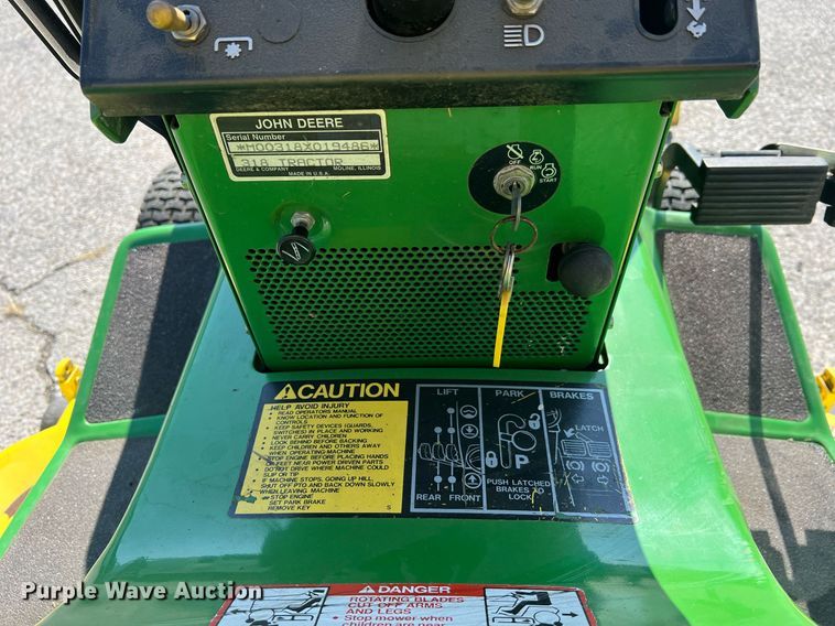 image for item NI9034 John Deere 318  lawn mower
