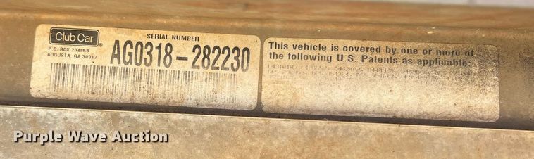 image for item NI9035 Club Car  golf cart