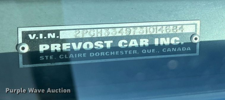 image for item NI9037 2003 Prevost  coach bus