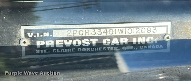 image for item NI9038 1998 Prevost  coach bus