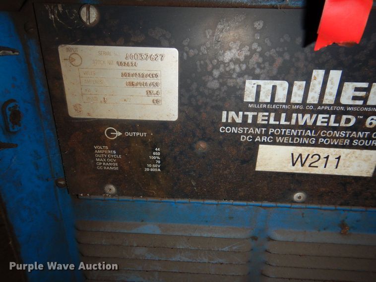 image for item NJ9865 Miller Intelliweld 650D  welder