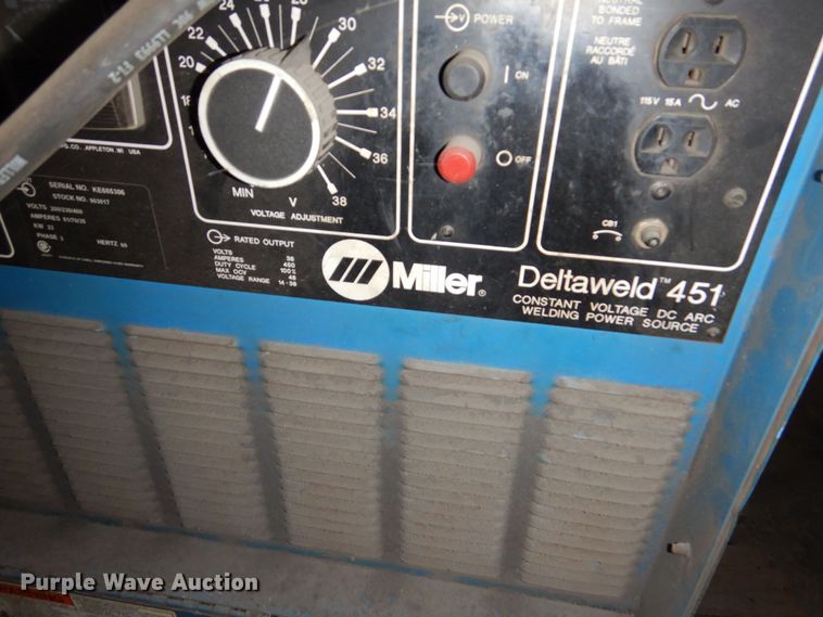 image for item NJ9866 Miller Deltaweld 451  welder