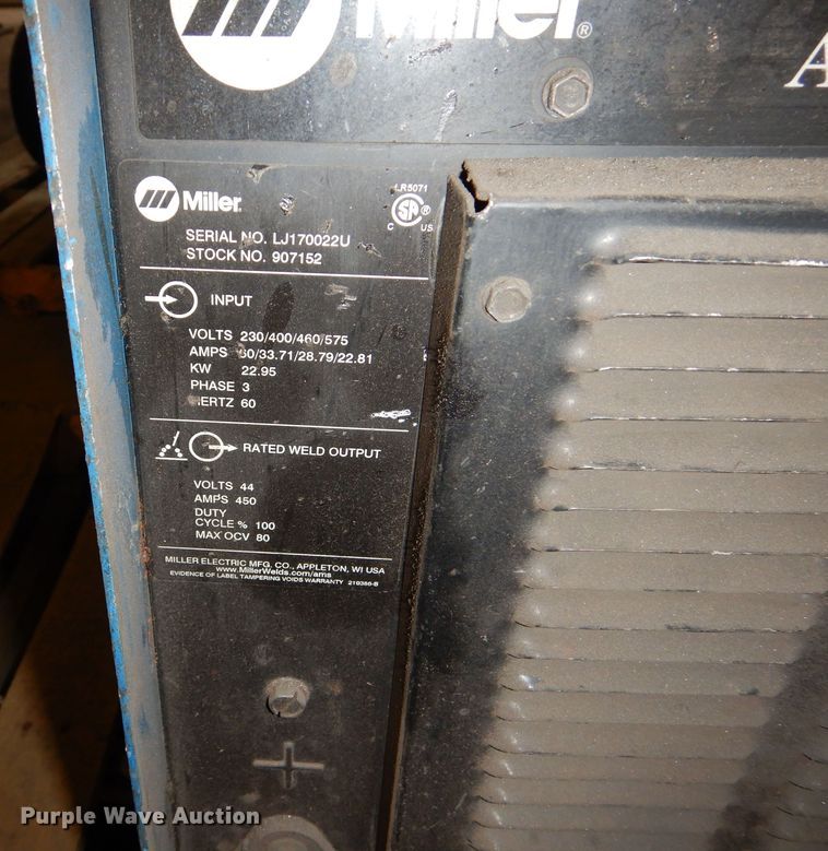 image for item NJ9868 Miller Axcess 450  welder