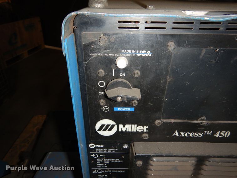 image for item NJ9871 Miller Axcess 450  welder