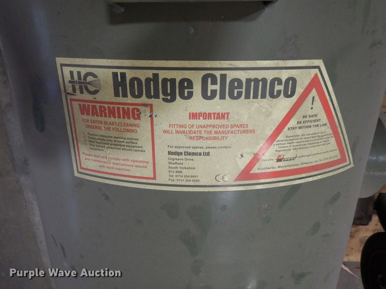 image for item NJ9886 2014 Hodge Clemco 2452  abrasive blasting machine