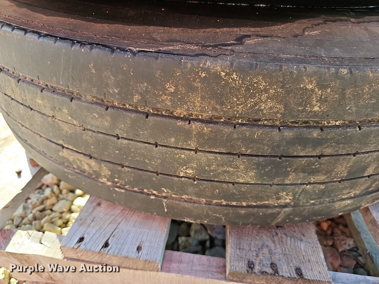 image for item NJ9891 (4) 295/75R22.5 tires and wheels