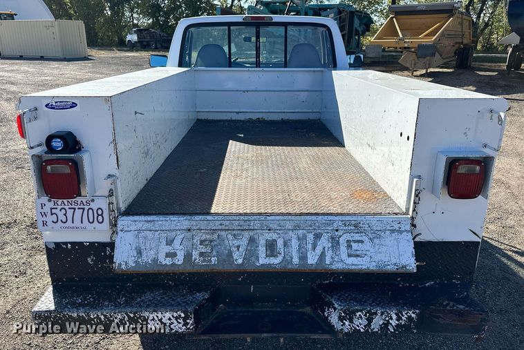 image for item NP9696 1997 Ford F350 XL  utility bed pickup truck