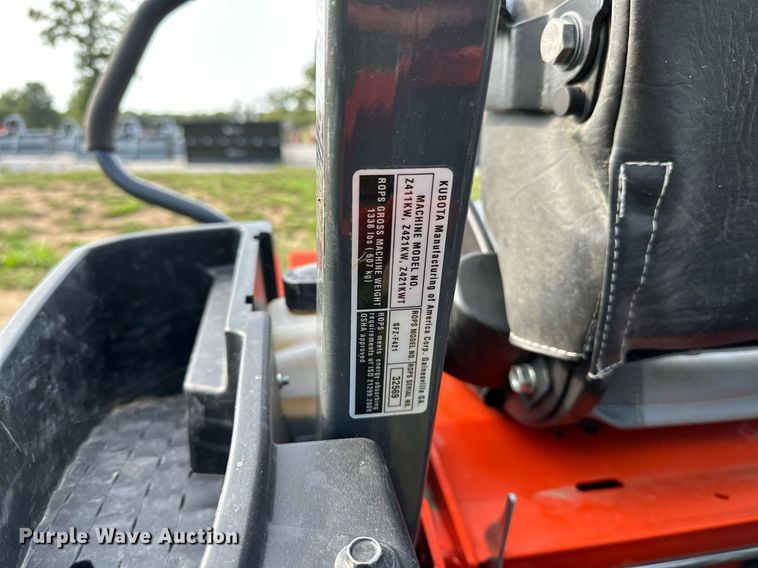 image for item NQ9391 Kubota Z421KW  ZTR lawn mower