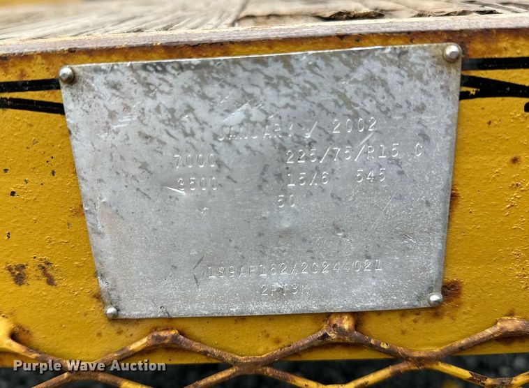 image for item NQ9410 2002 Superior 95-45-001  equipment trailer