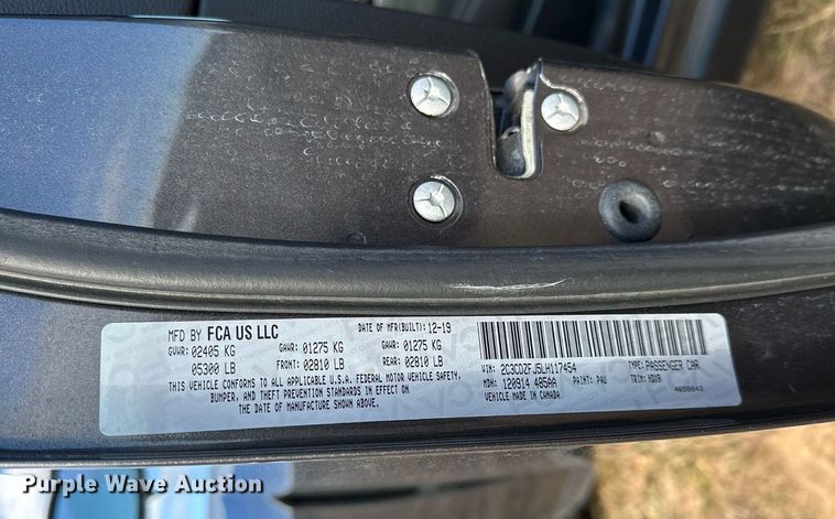 image for item NQ9421 2020 Dodge Challenger R/T Scat Pack