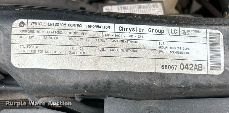 image for item NQ9840 2010 Dodge Grand Caravan  van